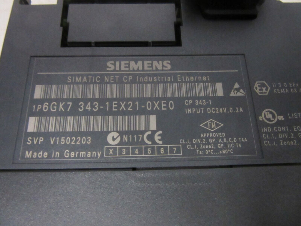 Siemens Simatic NET CO Industrial Ethernet 6GK7 343-1EX21-0XE0