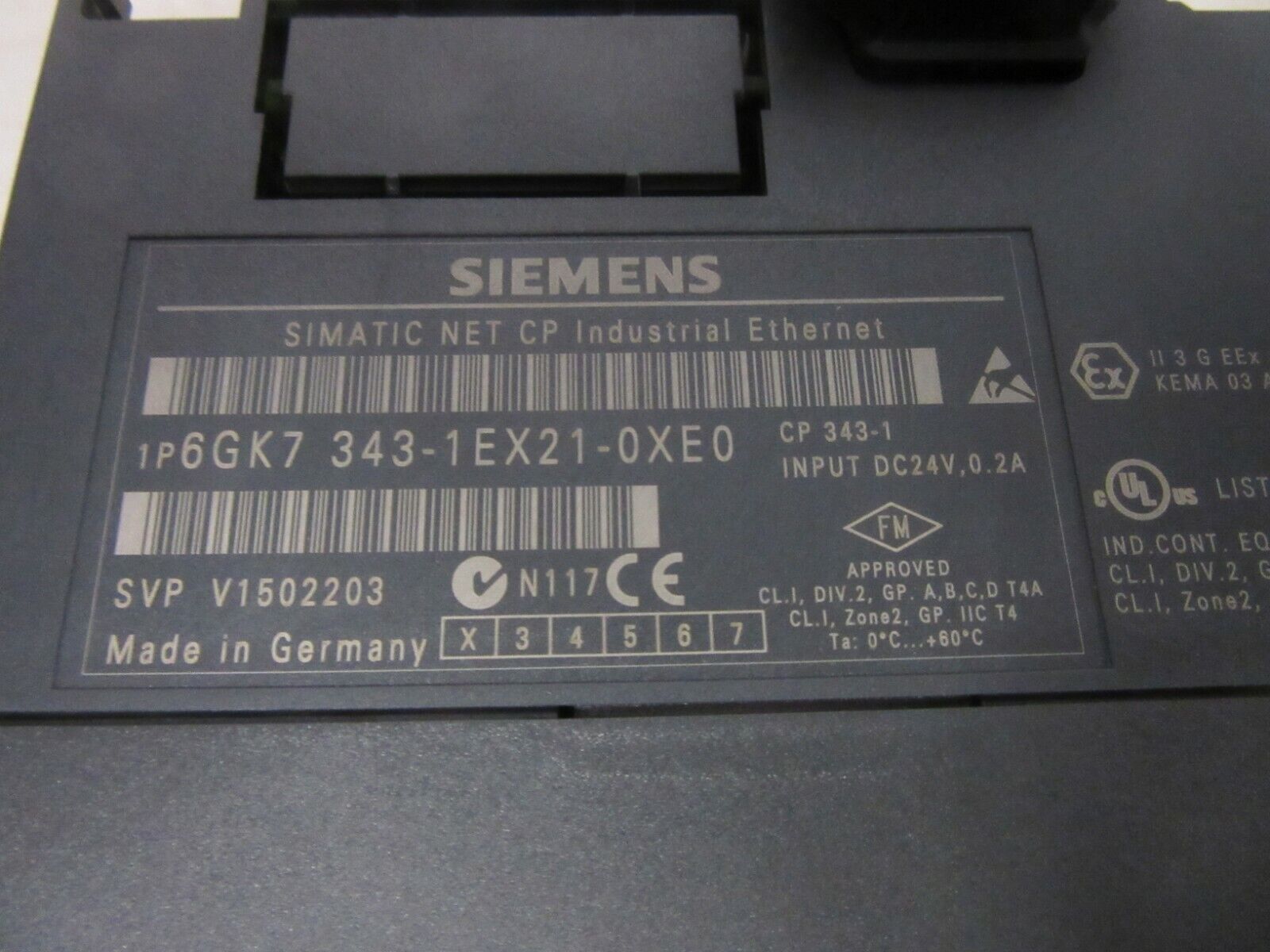 Siemens Simatic NET CO Industrial Ethernet 6GK7 343-1EX21-0XE0