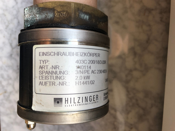 Hilzinger Einschraubheizkörper 140114 Deutz Originalteil G07N 0126-06
