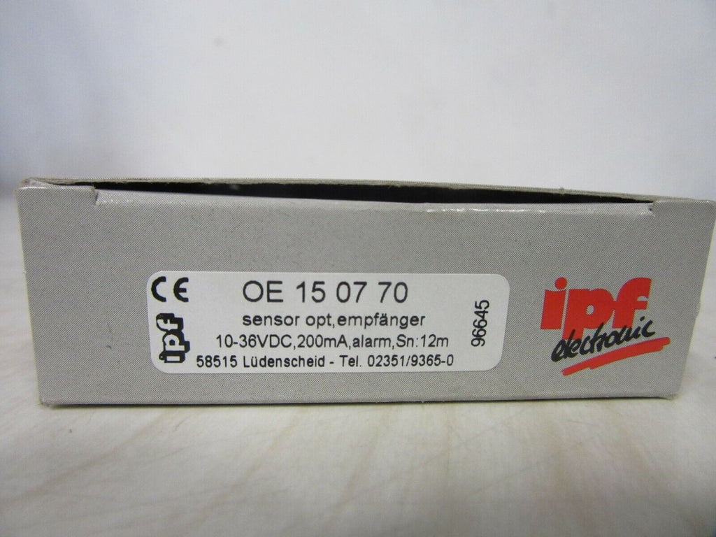 IPF electronic 02 351 / 93650   OE15 07 70 sensor opt. empfänger
