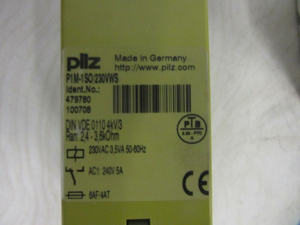 PILZ Control Unit PTC P1M-1S0/230VWS Temperaturüberwachung