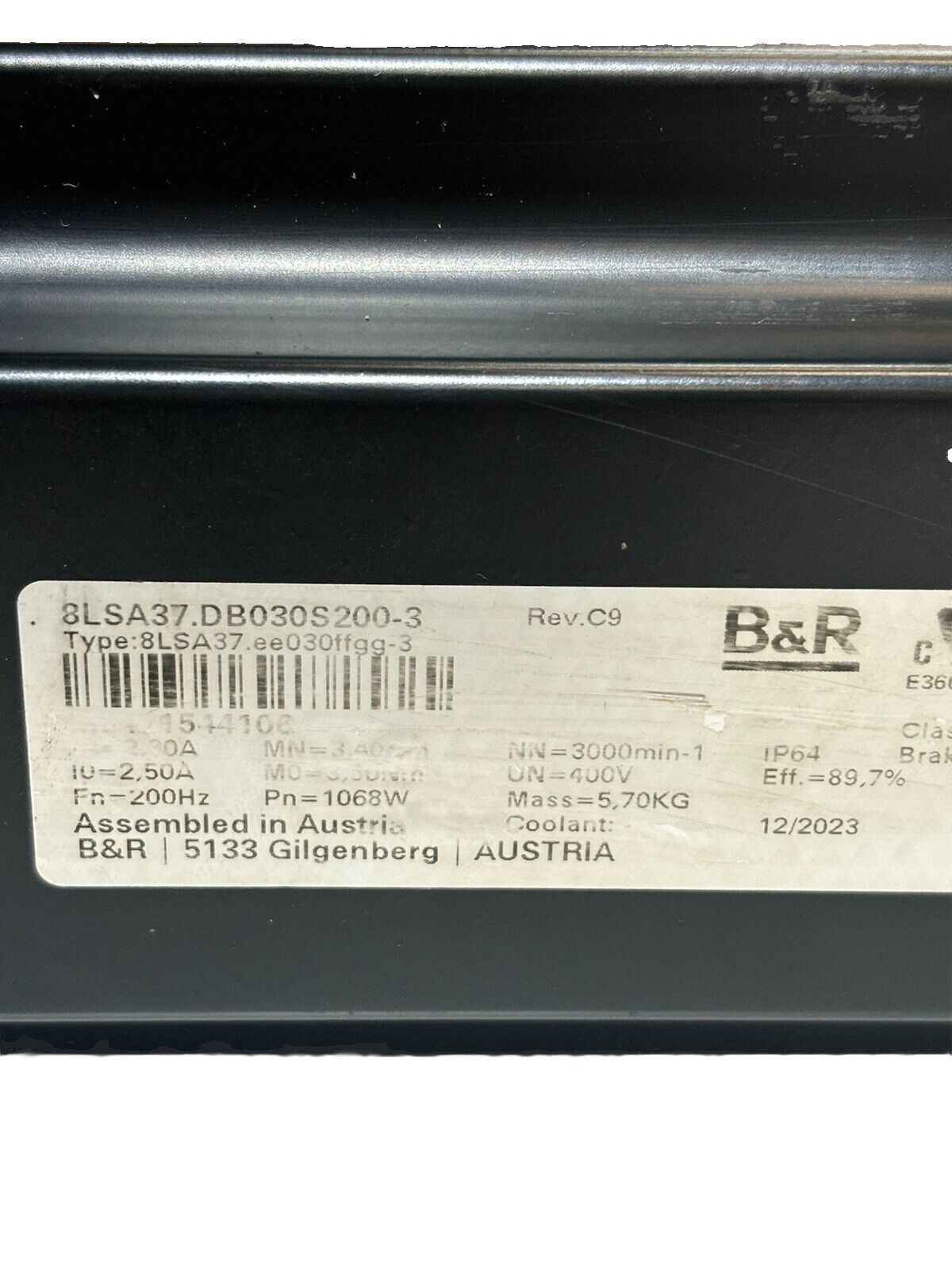 B&R 8LSA37.DB030S200-3 Servomotor