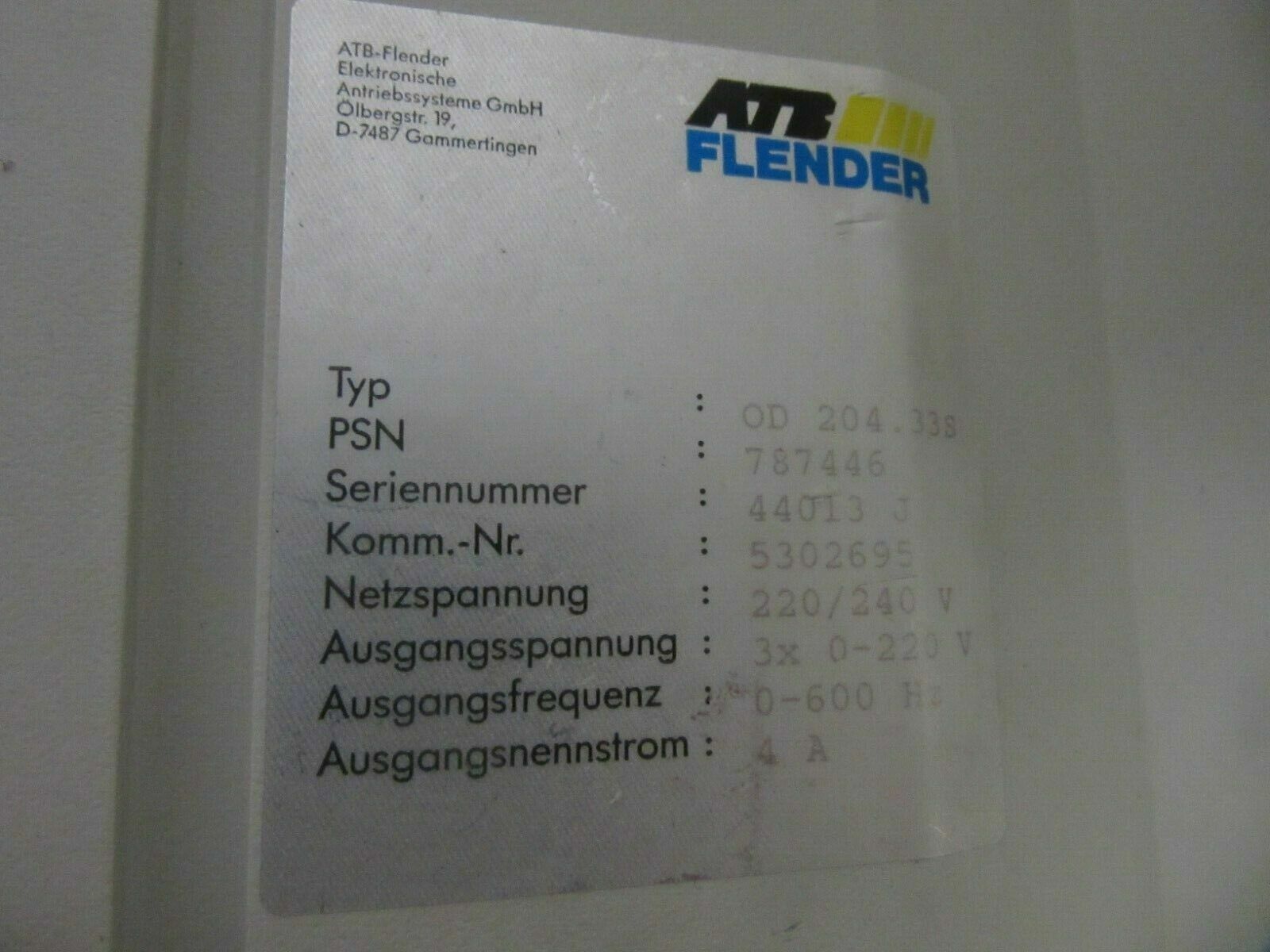 ATB Flender OD 204.33S Frequenzumrichter