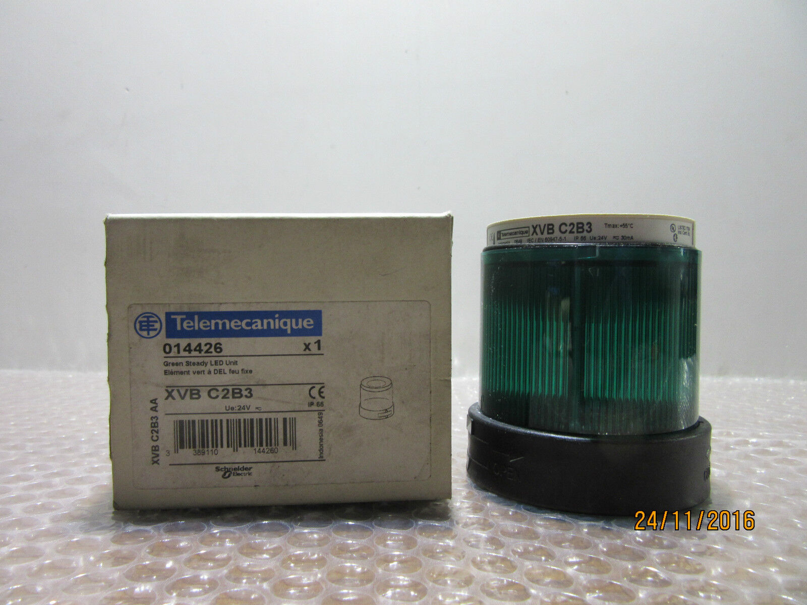 TELEMECANIQUE XVB C2B3 Green Steady LED Unit -unused-