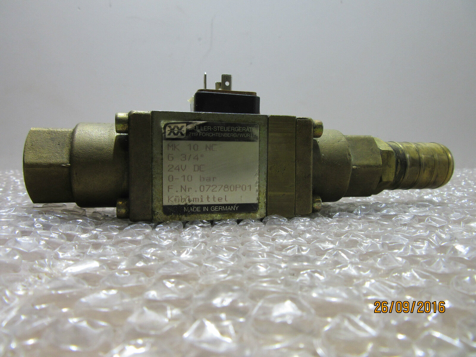 MÜLLER-STEUERGERÄTE MK 10 NC G 3/4" 24V DC 0-10bar - used -