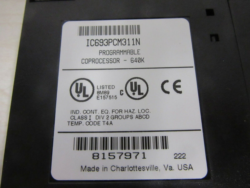 GE FANUC IC693PCM311N Programmable Coprocessor - 640K