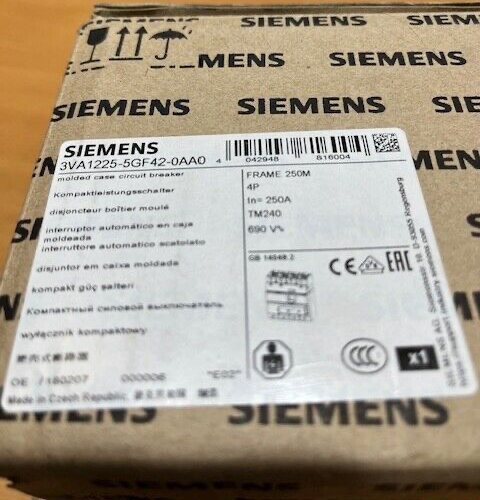 Siemens 3VA1225-5GF42-0AA0 CIRCUIT BREAKER