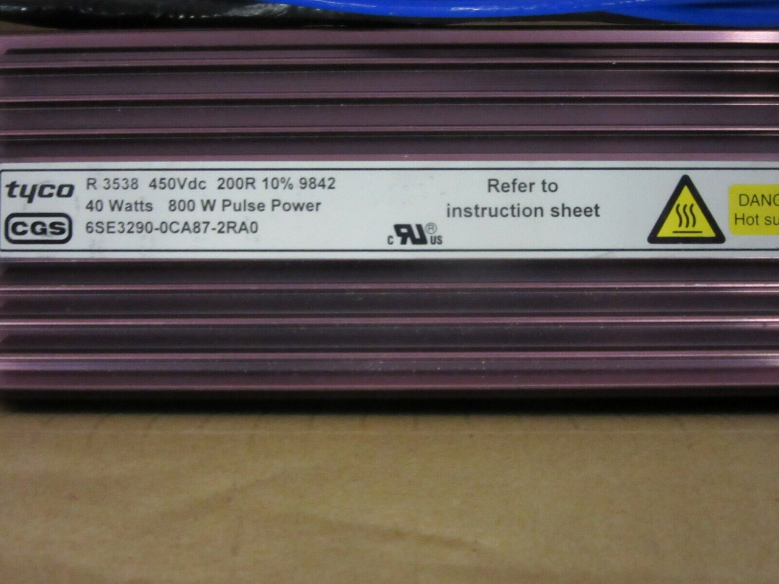 Siemens Tyco Bremswiderstand Resisitor  6SE3290-0CA87-2RA0