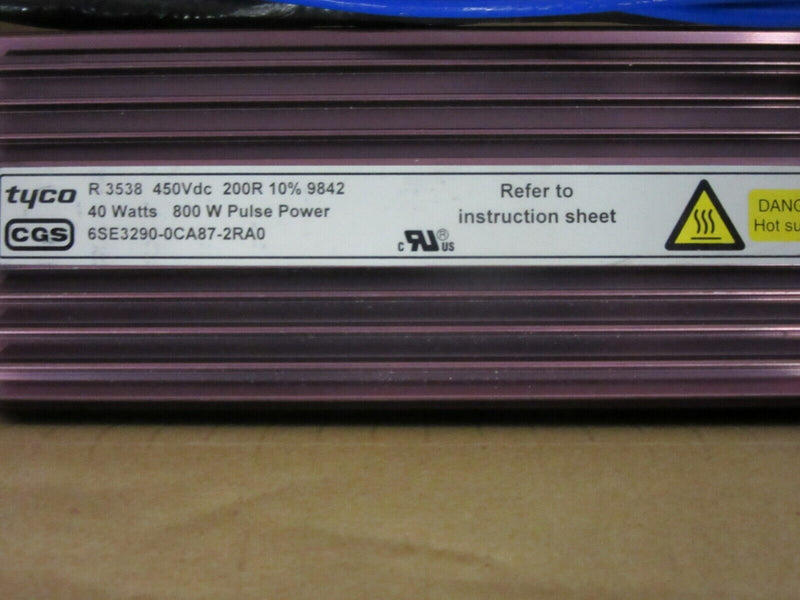 Siemens Tyco Bremswiderstand Resisitor  6SE3290-0CA87-2RA0