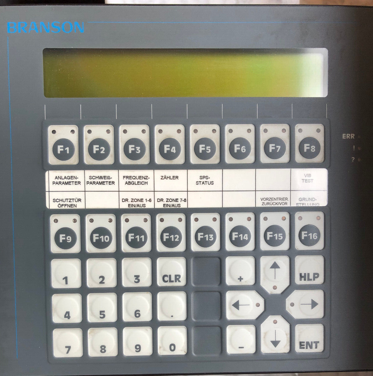 Branson PCS095 PG 095.507.A 201295 Bedienpanel Operator Panel