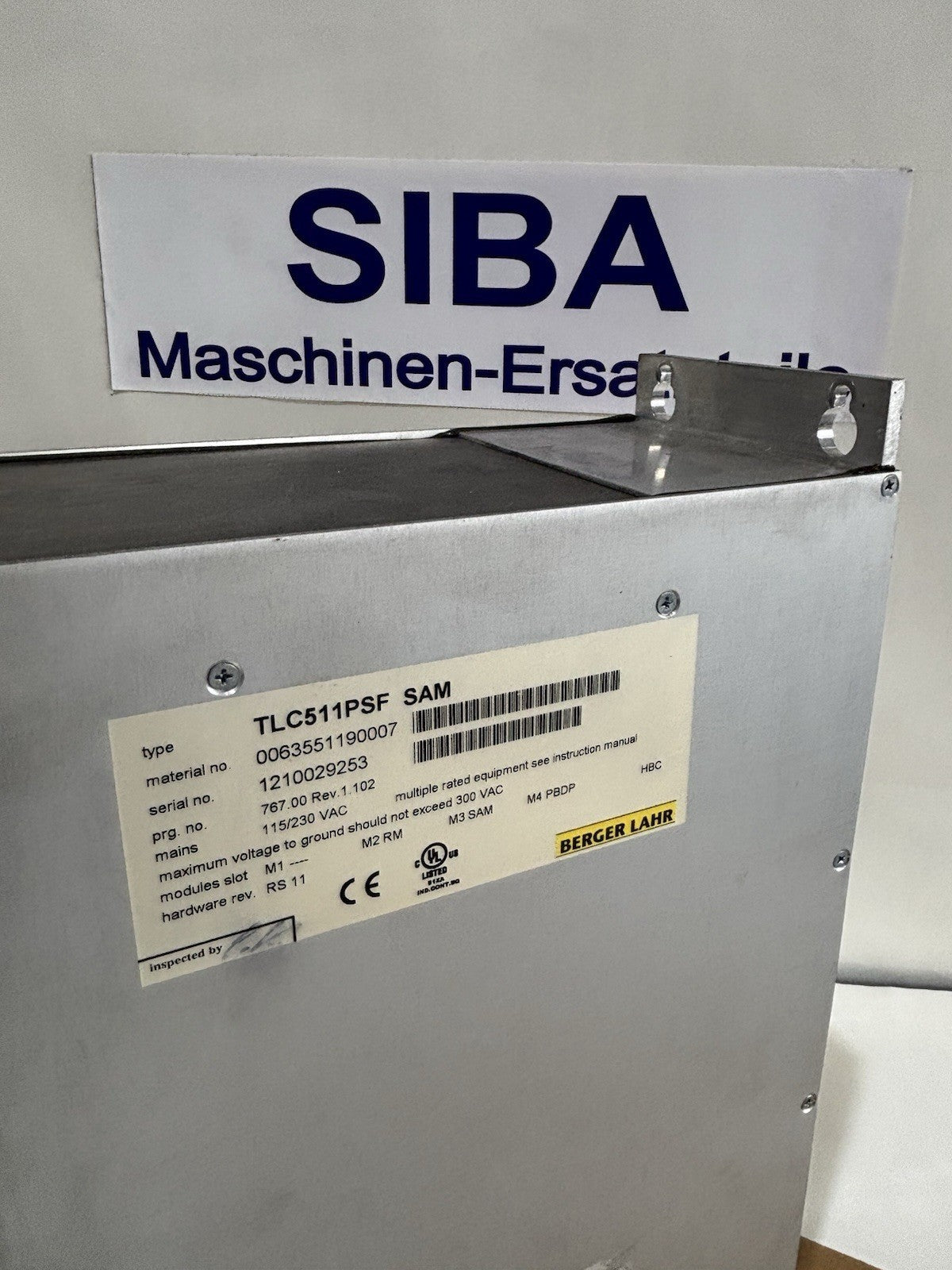 Berger Lahr TLC511PSF SAM 0063551190007 Rev 1.102