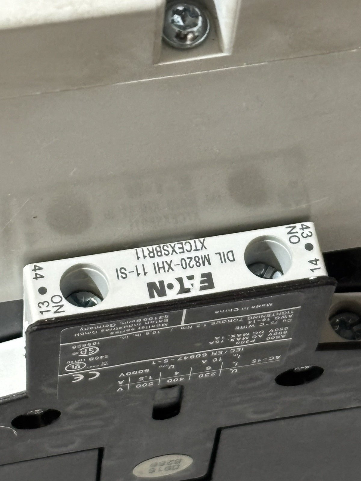 EATON DILM400/22 (RA250) 200KW Spulenspannung/Coil  110-250V 40-60Hz/DC