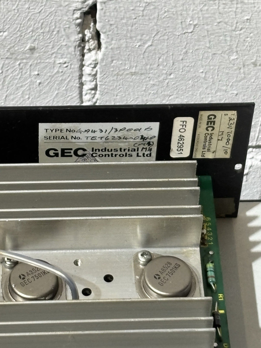 GEC AXIS CONTROLLER Mk2 P230-22.5 110- 10.0 Achsenregler