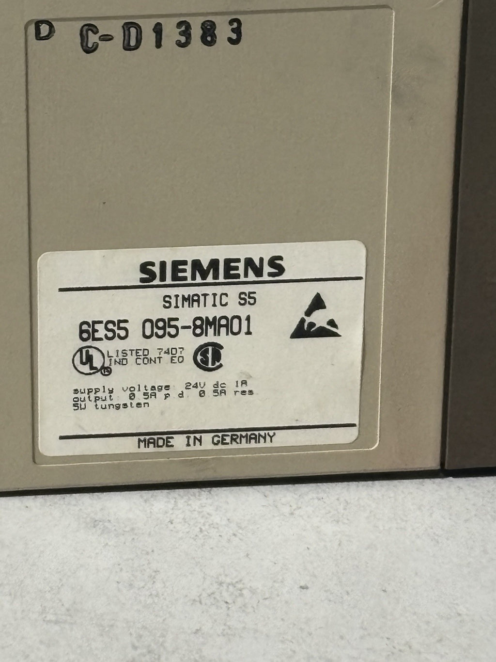 Siemens Simatic S5 6ES5 095-8MA01 S5-95U E-Stand: 04