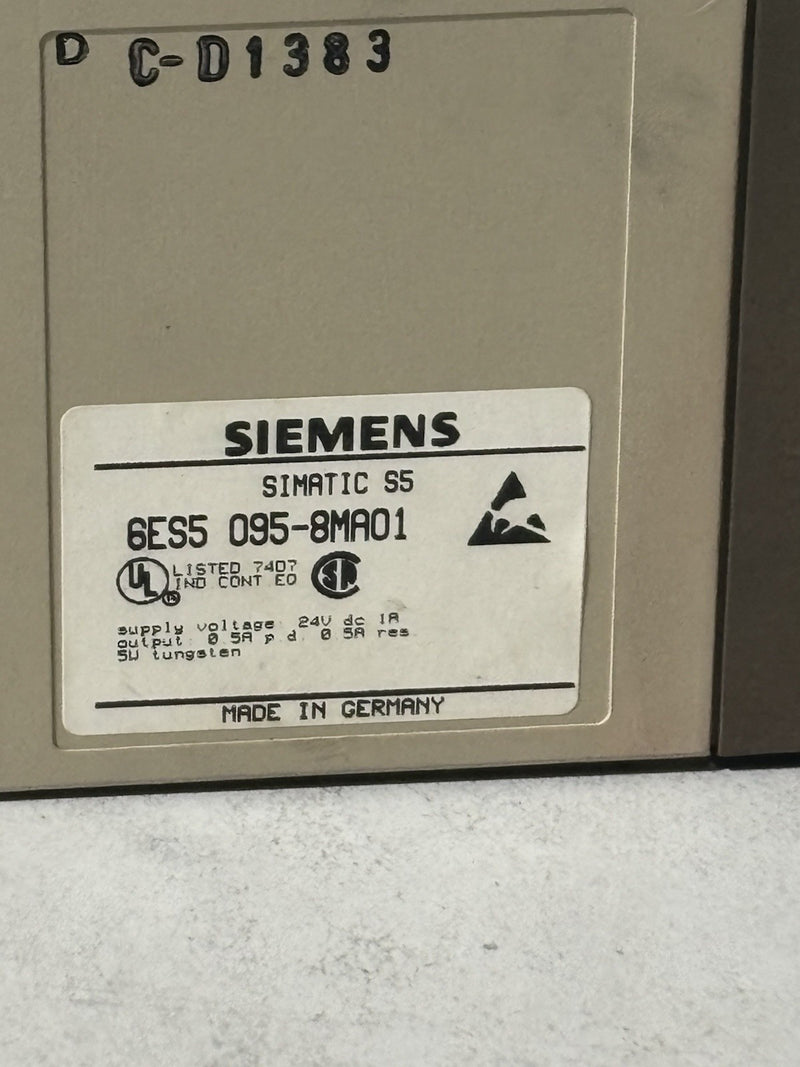 Siemens Simatic S5 6ES5 095-8MA01 S5-95U E-Stand: 04