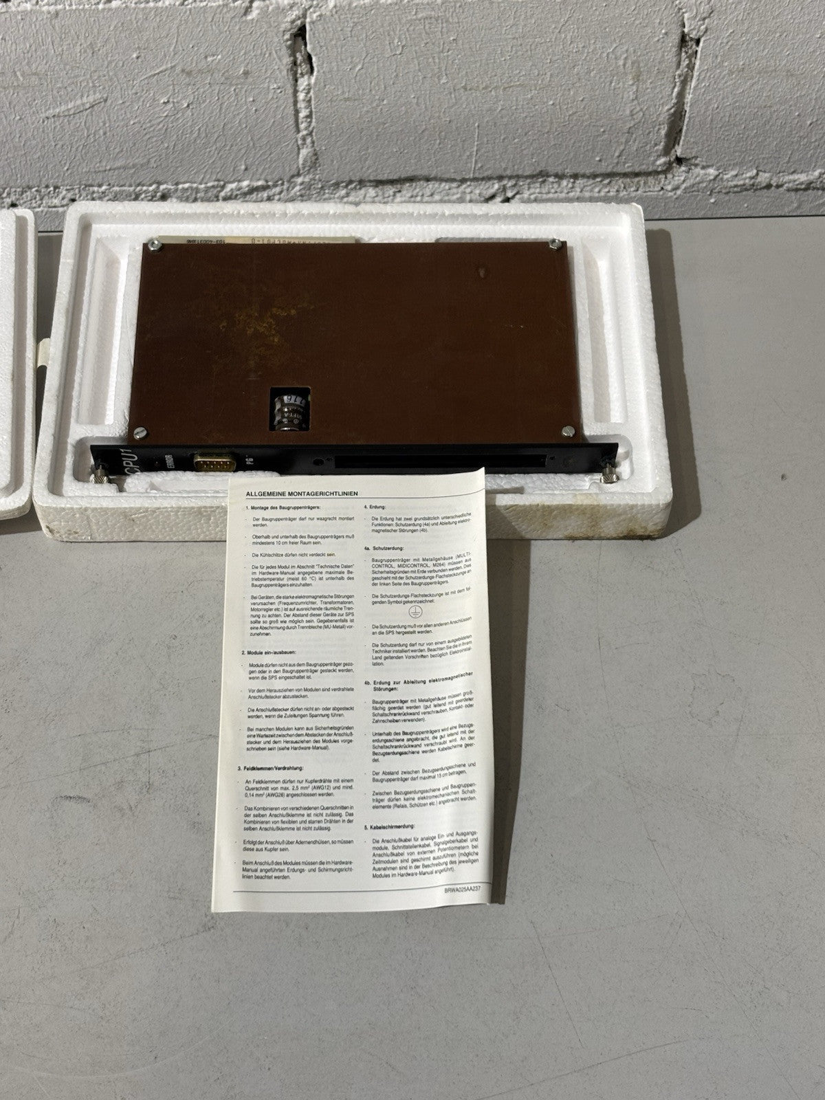 B&R CPU1 Modul MDCPU1-0