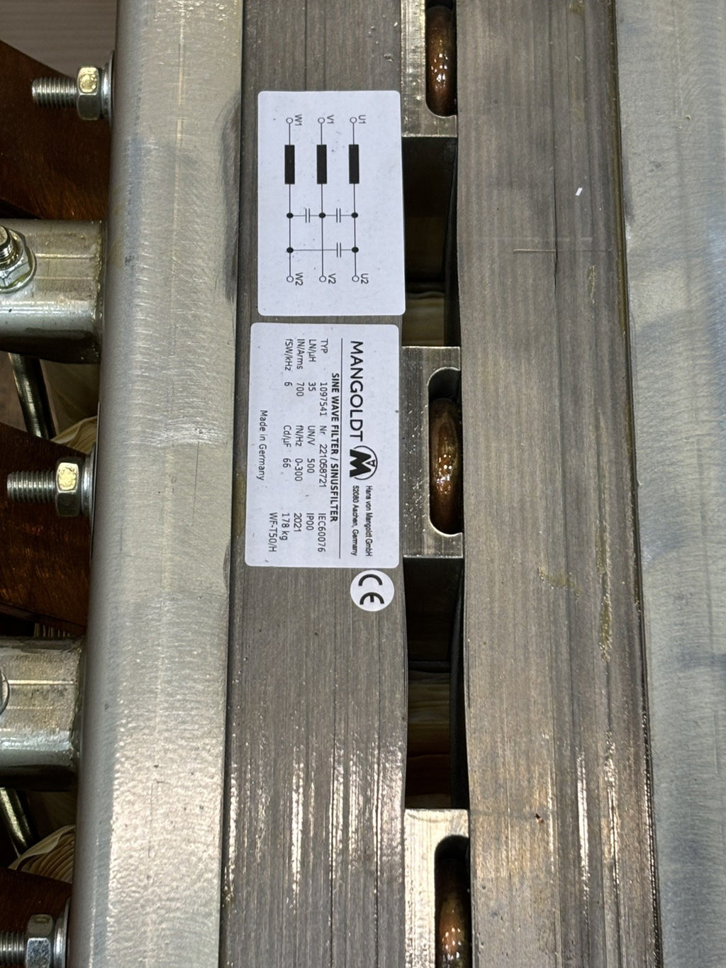 Mangoldt Sine Wave Filter Typ 1097541 Nr 221058721 Sinusfilter