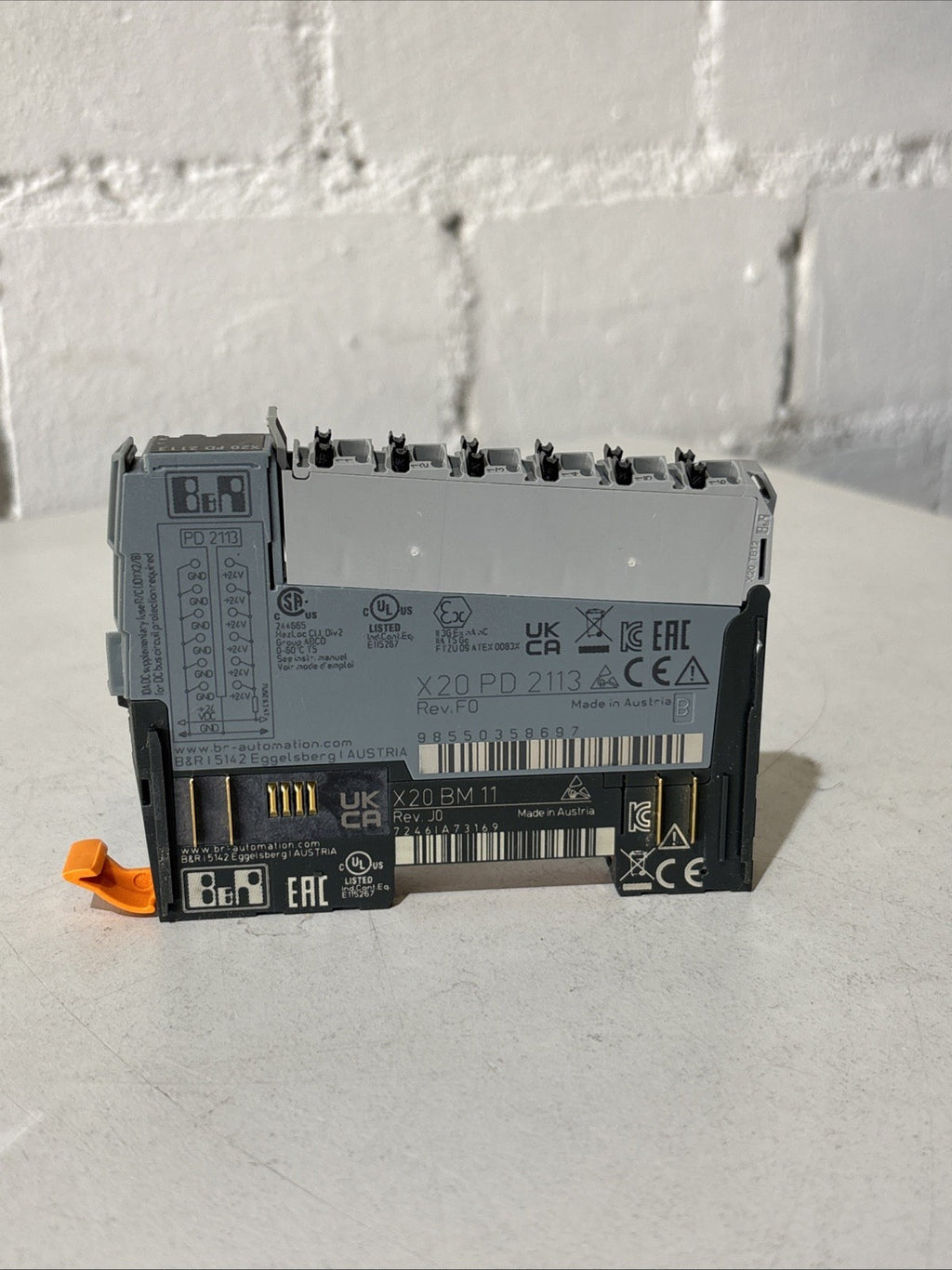 B&R Automation X20 PD 2113 + Trägermodul X20 BM11