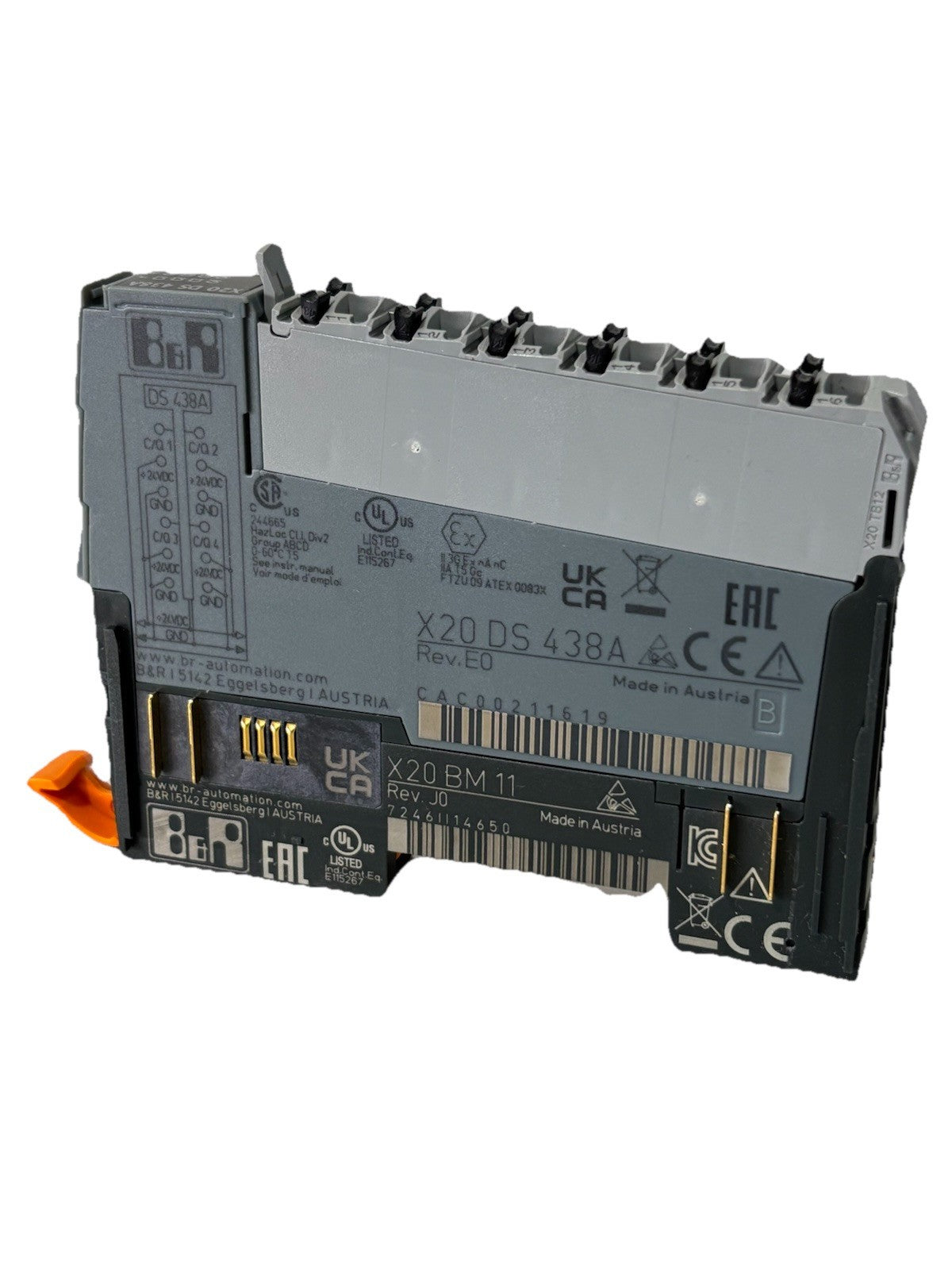 B&R Automation X20 DS 438A + Trägermodul X20 BM11
