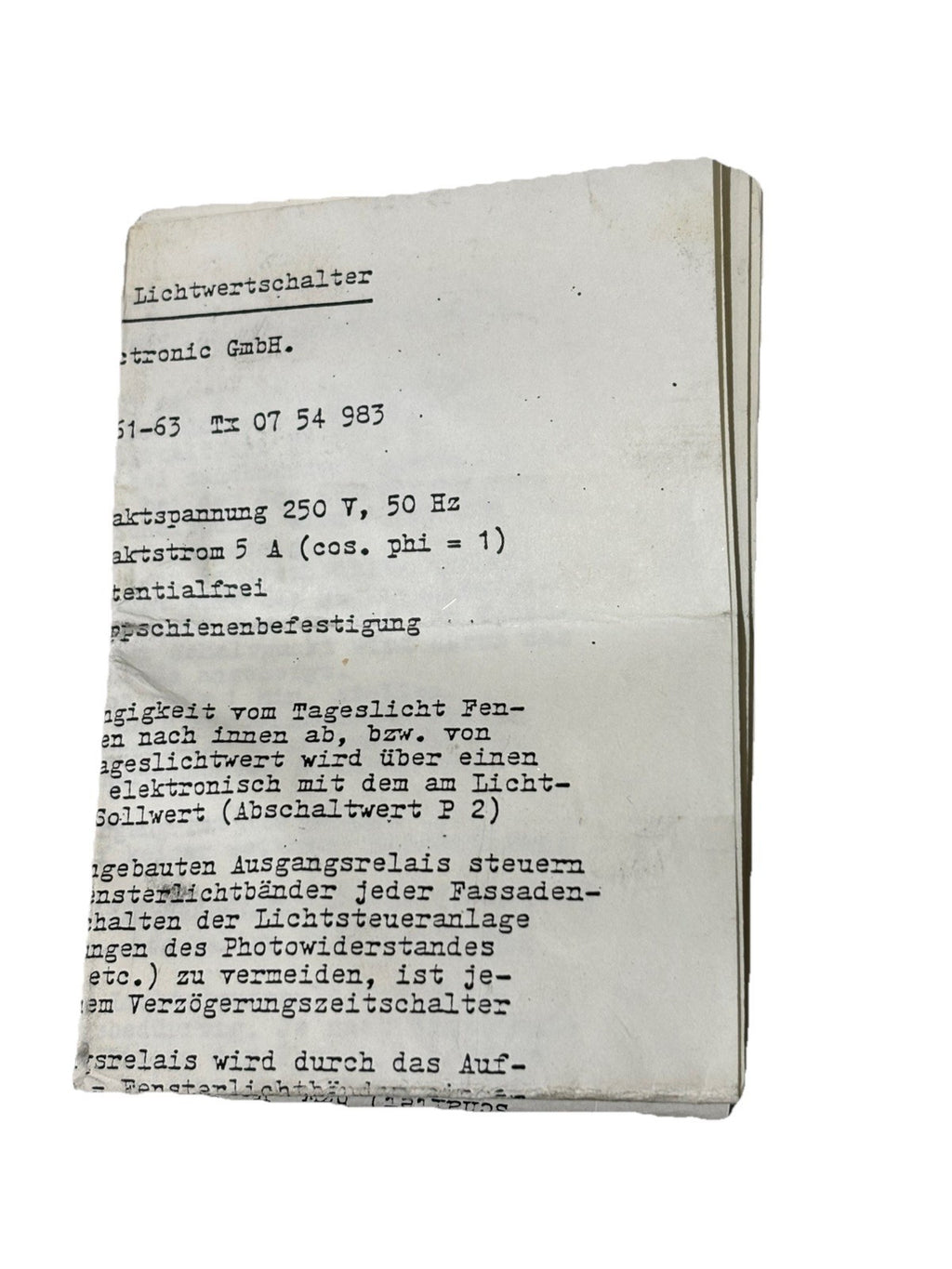 Altenburger Altoswitch Elektronischer Lichtwertschalter Best.-Nr. 50.14.011