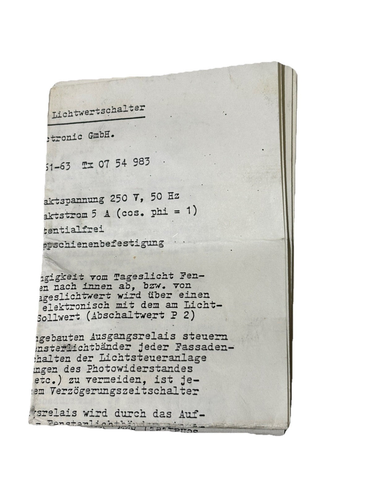 Altenburger Altoswitch Elektronischer Lichtwertschalter Best.-Nr. 50.14.011