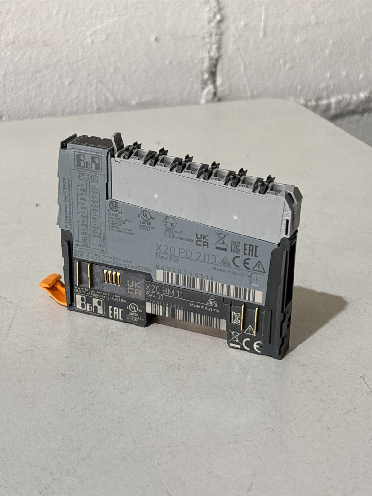 B&R Automation X20 PD 2113 + Trägermodul X20 BM11