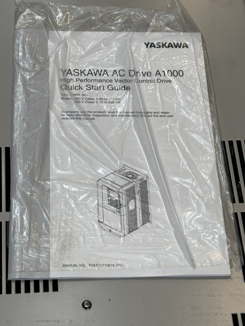 YASKAWA U1000 CIMR-UC4E0180AAA 400V 3PHASE 180A REV:A 90KW Inverter