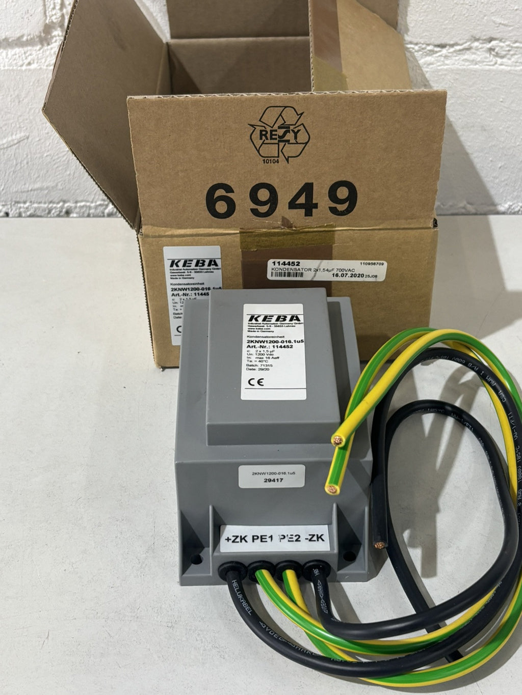 KEBA 2KNW1200-016.1u5 Kondensatoreinheit