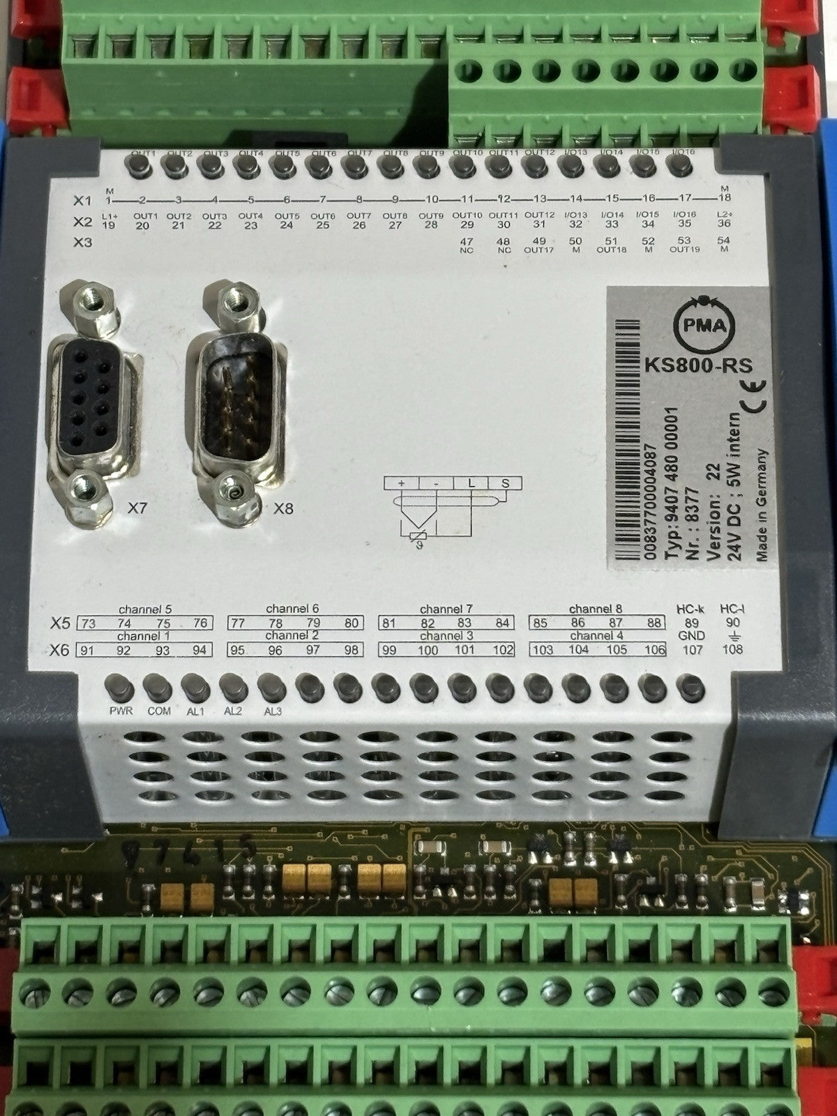 PMA KS800-RS TYP 9407 480 00001 Multi-Temperature-Controller Nr 8377