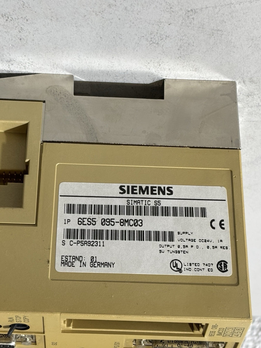 Siemens Simatic S5 6ES5 095-8MC03 S5-95U E-Stand: 01