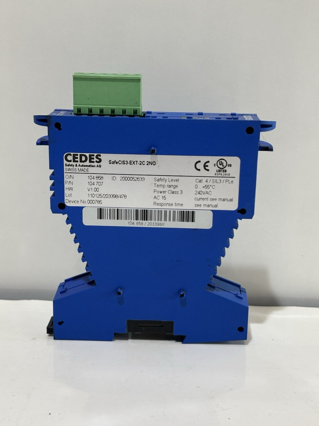 CEDES SafeCIS3-EXT-2C 2NO 104707 Safety Controller