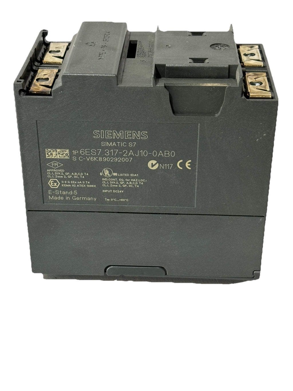 Siemens Simatic 6ES7 317-2AJ10-0AB0 VER.05 E-Stand:5 CPU317-2 DP