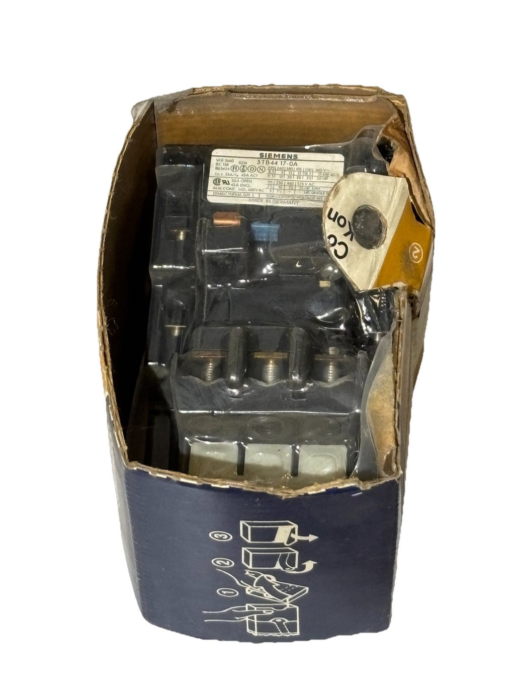 Siemens Contactor 3TB4417-0AM0 Magnetschalter 22kW 220V 2S+2Ö 2NO+2NC 2NO+2NF