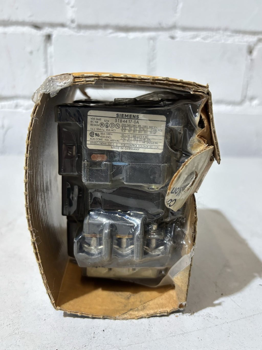 Siemens Contactor 3TB4417-0AM0 Magnetschalter 22kW 220V 2S+2Ö 2NO+2NC 2NO+2NF