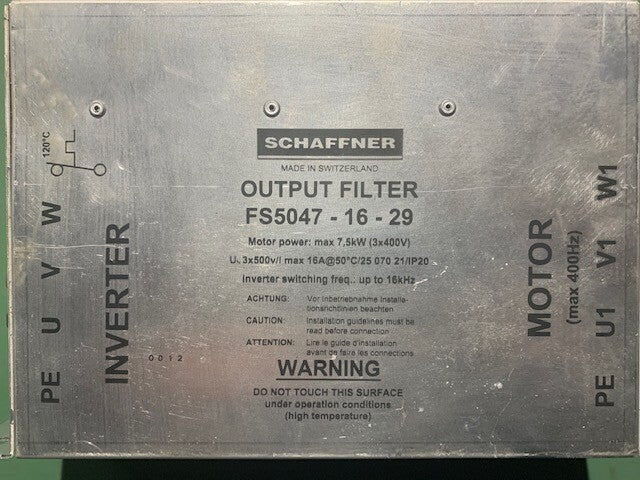 SCHAFFNER output Filter FS5047-16-29 Max 7,5KW-unused