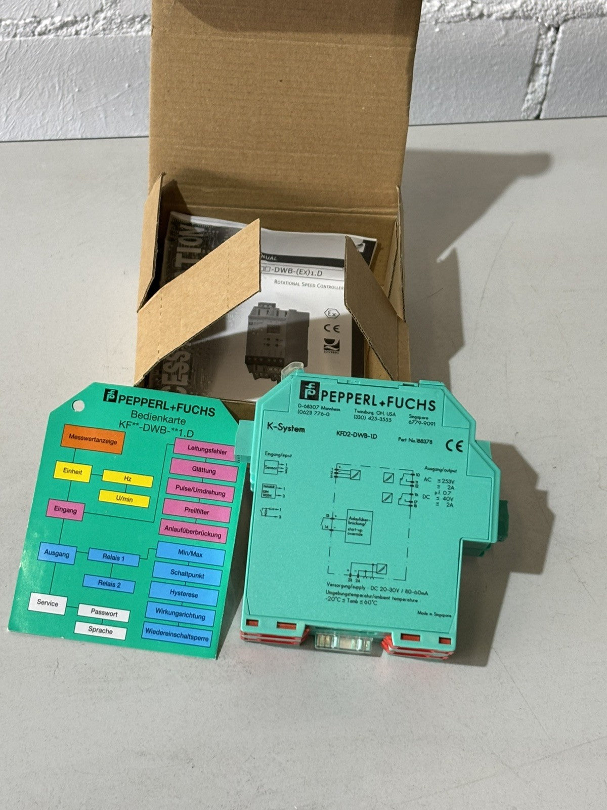 Pepperl+Fuchs KFD2-DWB-1.D Part No. 188378 K-System mit OVP