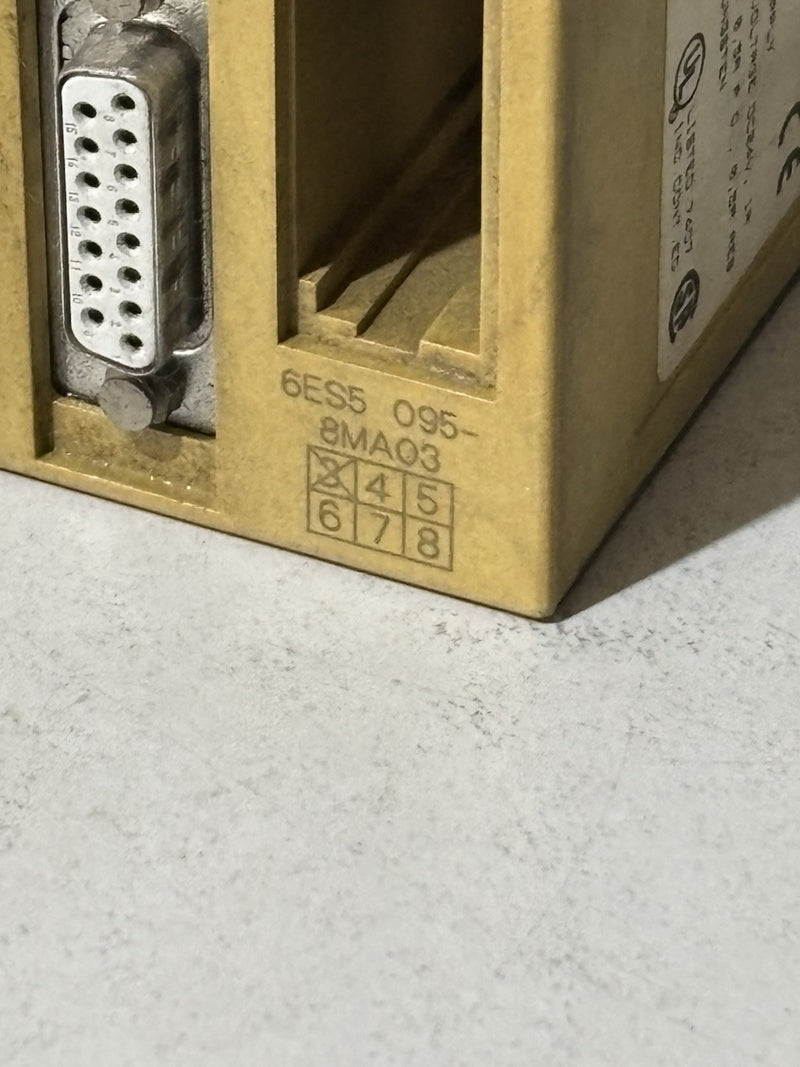 SIEMENS 6ES5 095-8MA03 S5-95U E-Stand: 03