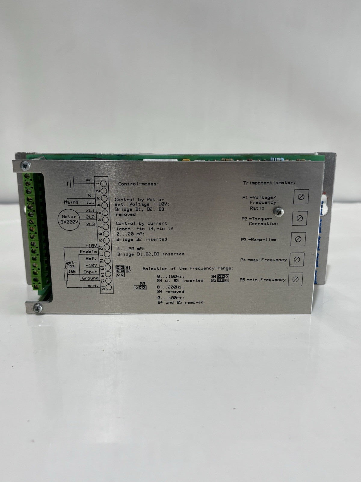 Binder + Geisser Frequenzumformer Type 34140 - 02A05 50/60 Hz 375W