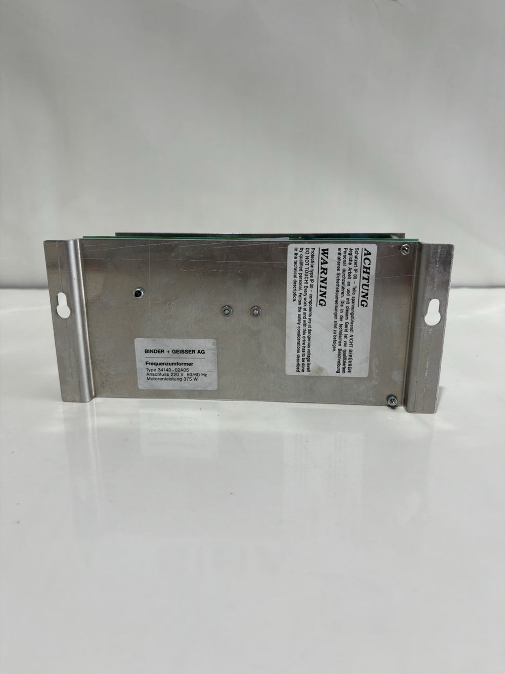 Binder + Geisser Frequenzumformer Type 34140 - 02A05 50/60 Hz 375W