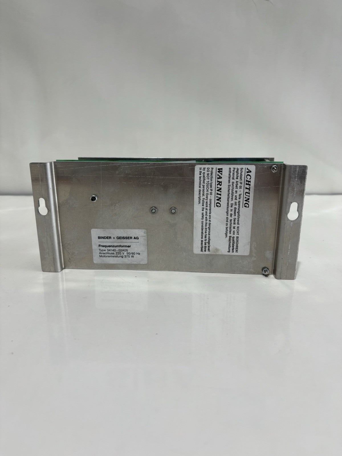 Binder + Geisser Frequenzumformer Type 34140 - 02A05 50/60 Hz 375W