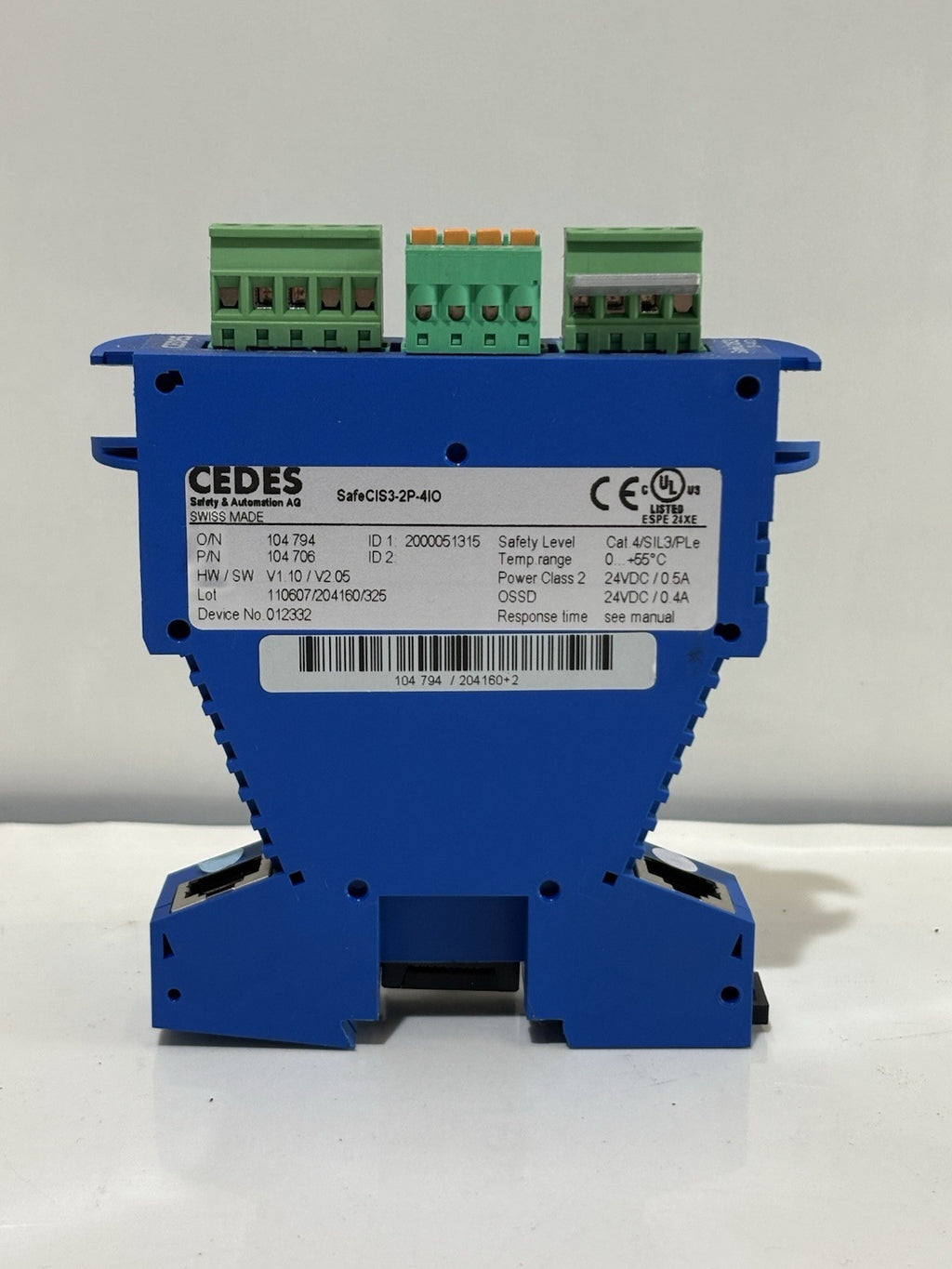 CEDES SafeCIS3-2P-4I0 104706 Safety Controller