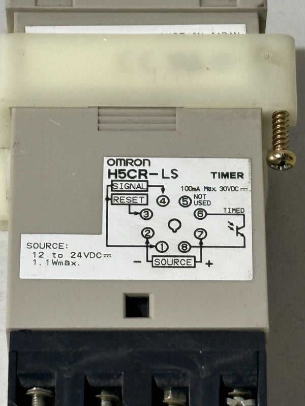 OMRON H5CR-LS Timer 100mA Max. 30VDC