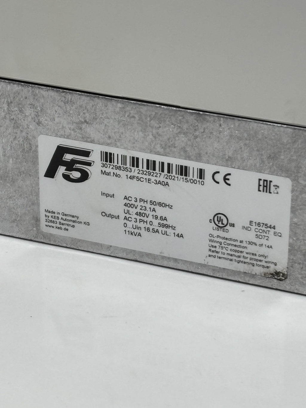 KEB 14F5C1E-3A0A Combivert Frequenzumrichter