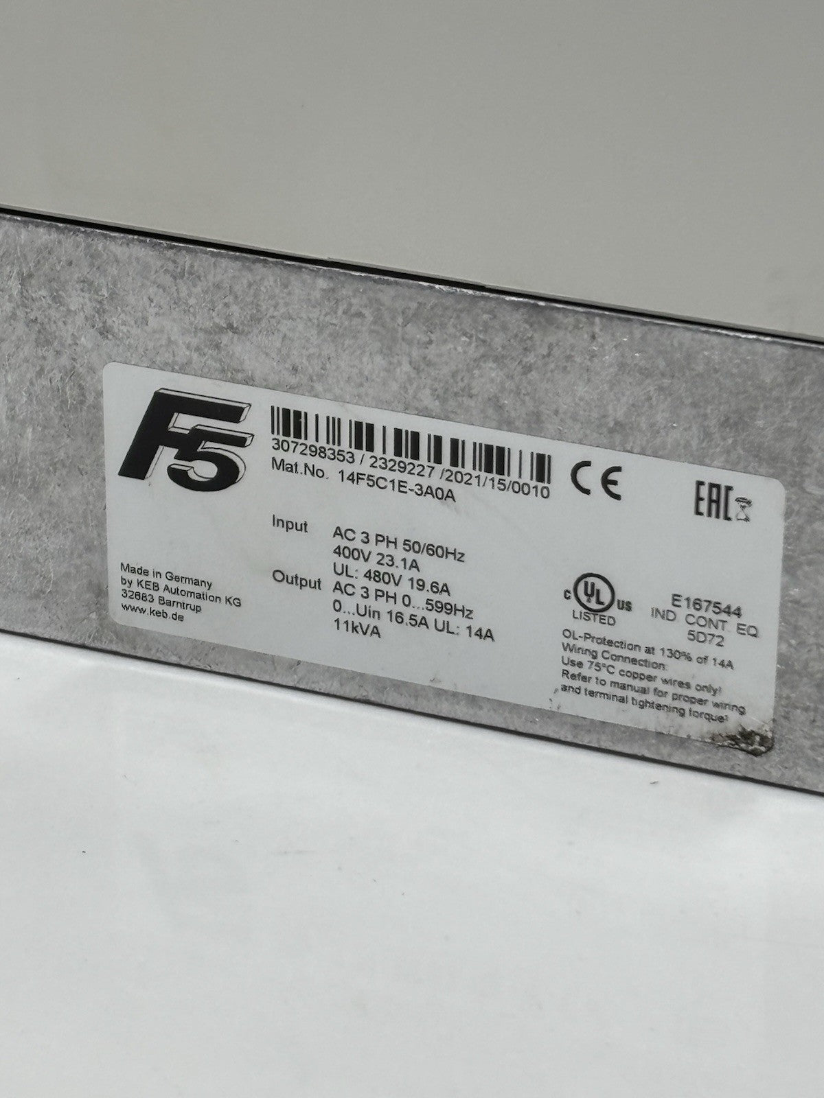 KEB 14F5C1E-3A0A Combivert Frequenzumrichter