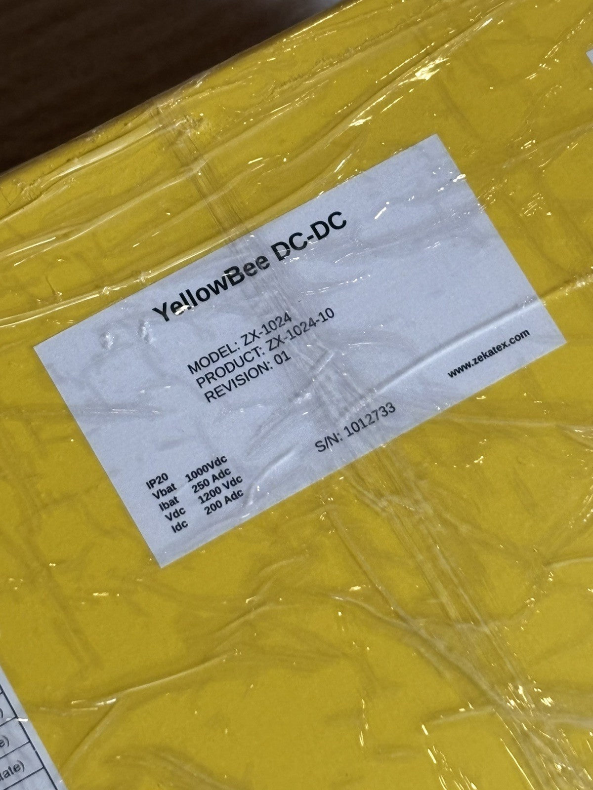 YellowBee DC-DC ZX-1024 10-01  1200V 250A REV:01 INCLUDING INDUCTORS BLOCK