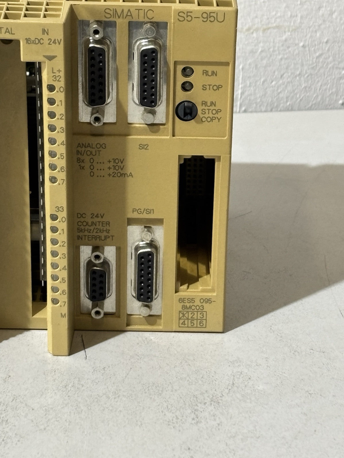 Siemens Simatic S5 6ES5 095-8MC03 S5-95U E-Stand: 01