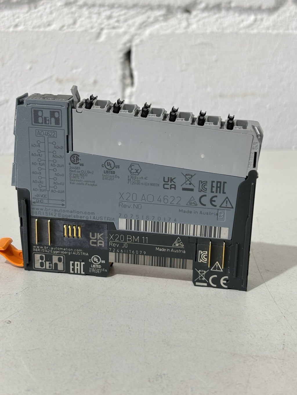 B&R Automation X20 AO 4622 AO Modul + Trägermodul X20 BM11