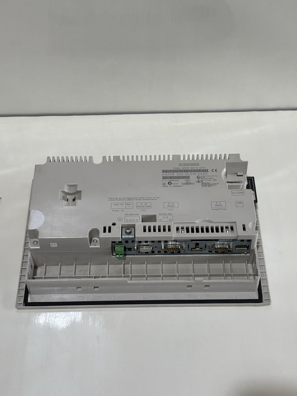 Siemens Panel OP270 6AV6 542-0CA10-0AX0 Simatic Key-6 CSTN - Shell broken