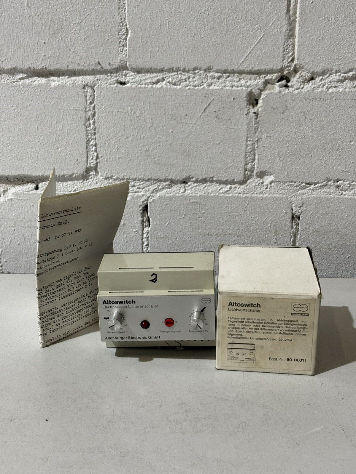 Altenburger Altoswitch Elektronischer Lichtwertschalter Best.-Nr. 50.14.011