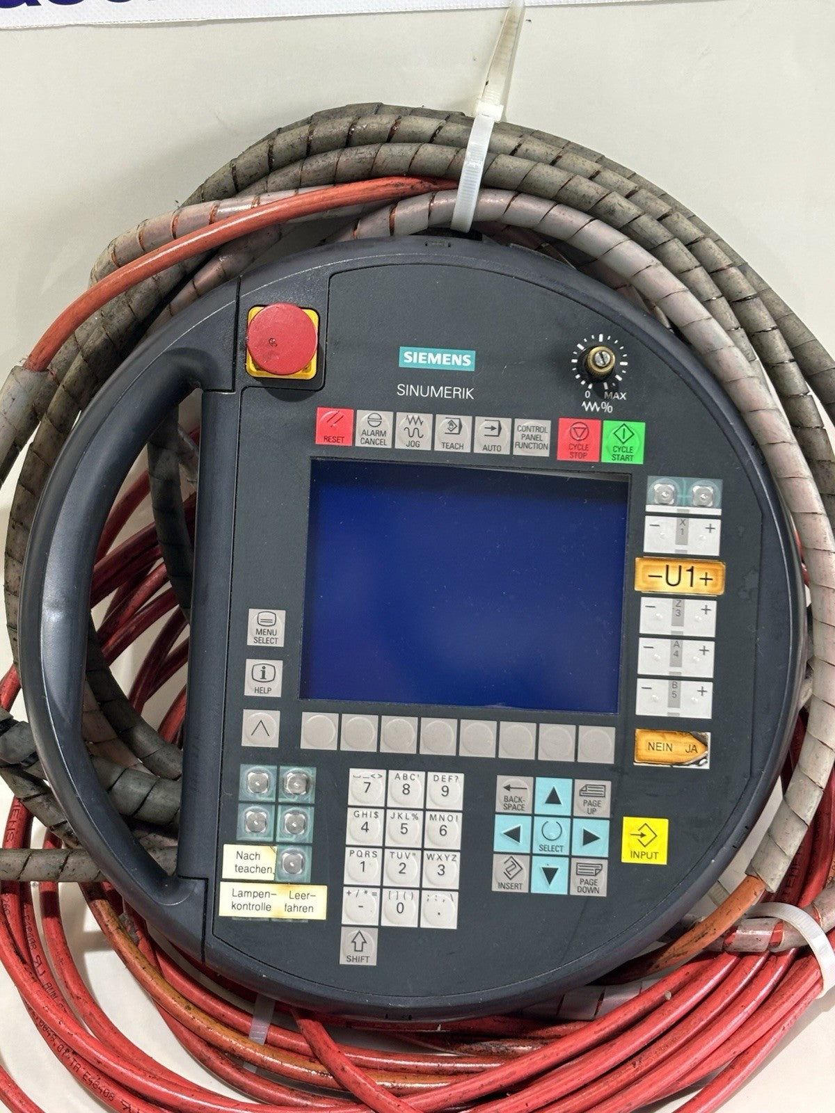 Siemens Sinumerik HT6 6FC5403-0AA10-0AA1 Version A 18m Cable Handheld